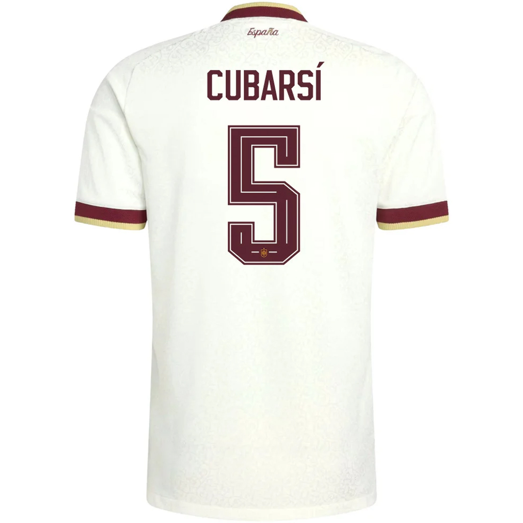 Unisex Pau Cubarsí Spain National Team 2026 Away Stadium Soccer Jersey for Soccer Fans 3 Unisex Pau Cubarsí Spain National Team 2026 Away Stadium Soccer Jersey for Soccer Fans - Image 3