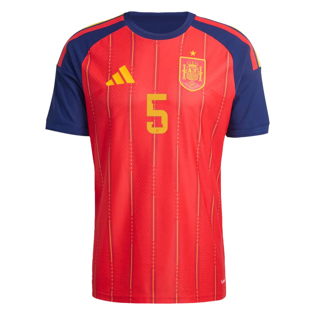 Unisex Pau Cubarsí Spain National Team 2026 Home Stadium Soccer Jersey for Soccer Fans 2 Unisex Pau Cubarsí Spain National Team 2026 Home Stadium Soccer Jersey for Soccer Fans - Image 2