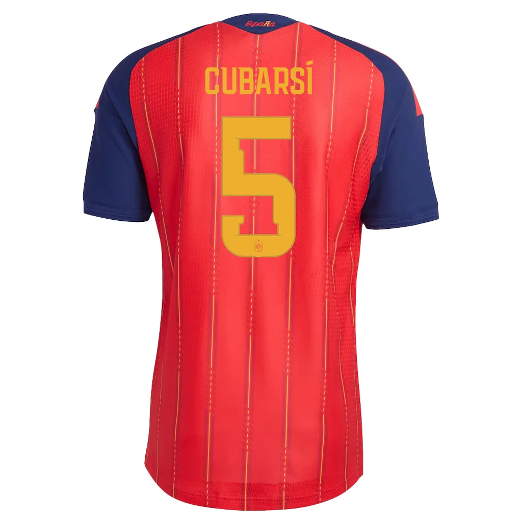 Unisex Pau Cubarsí Spain National Team 2026 Home Stadium Soccer Jersey for Soccer Fans 3 Unisex Pau Cubarsí Spain National Team 2026 Home Stadium Soccer Jersey for Soccer Fans - Image 3