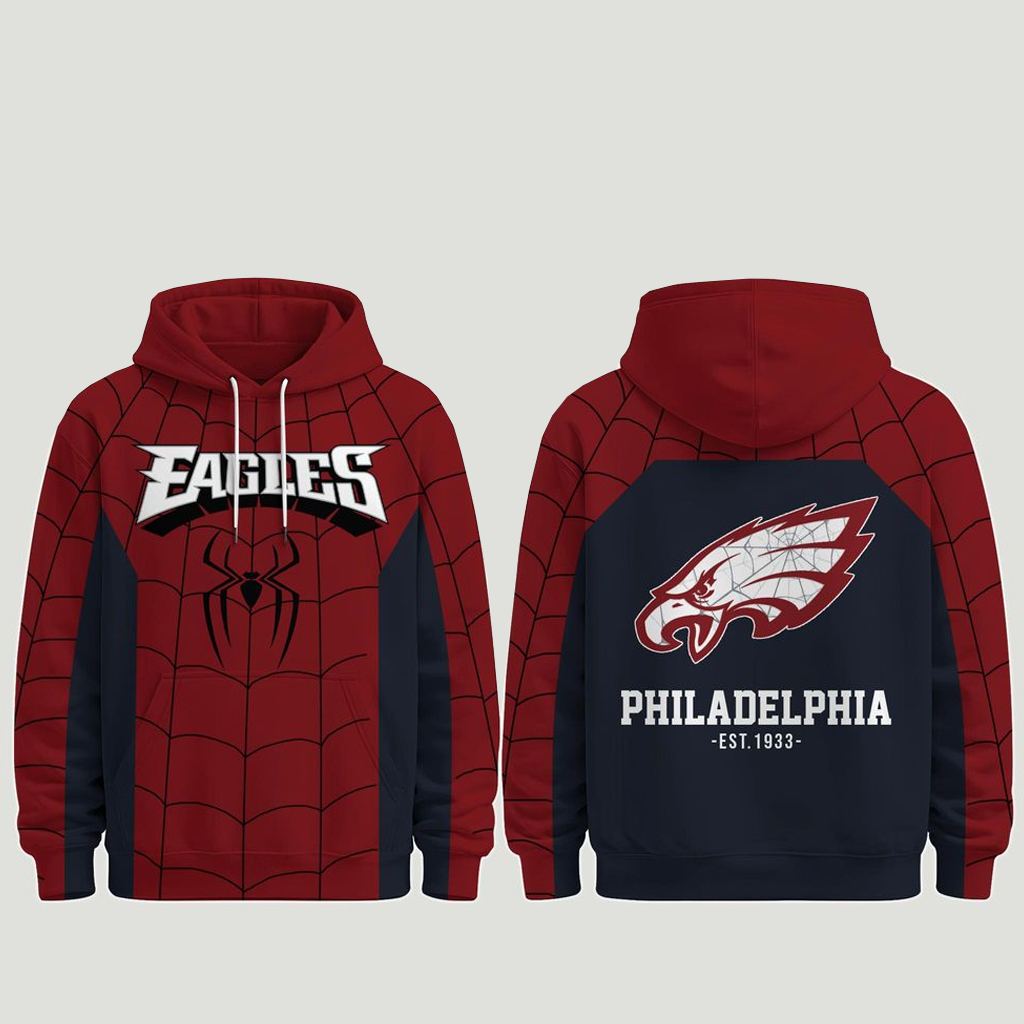 Unisex Philadelphia Eagles x Spider-Man Brand New Day 2026 Graphic Shirt for Football Fans 2 Unisex Philadelphia Eagles x Spider-Man Brand New Day 2026 Graphic Shirt for Football Fans - Image 2