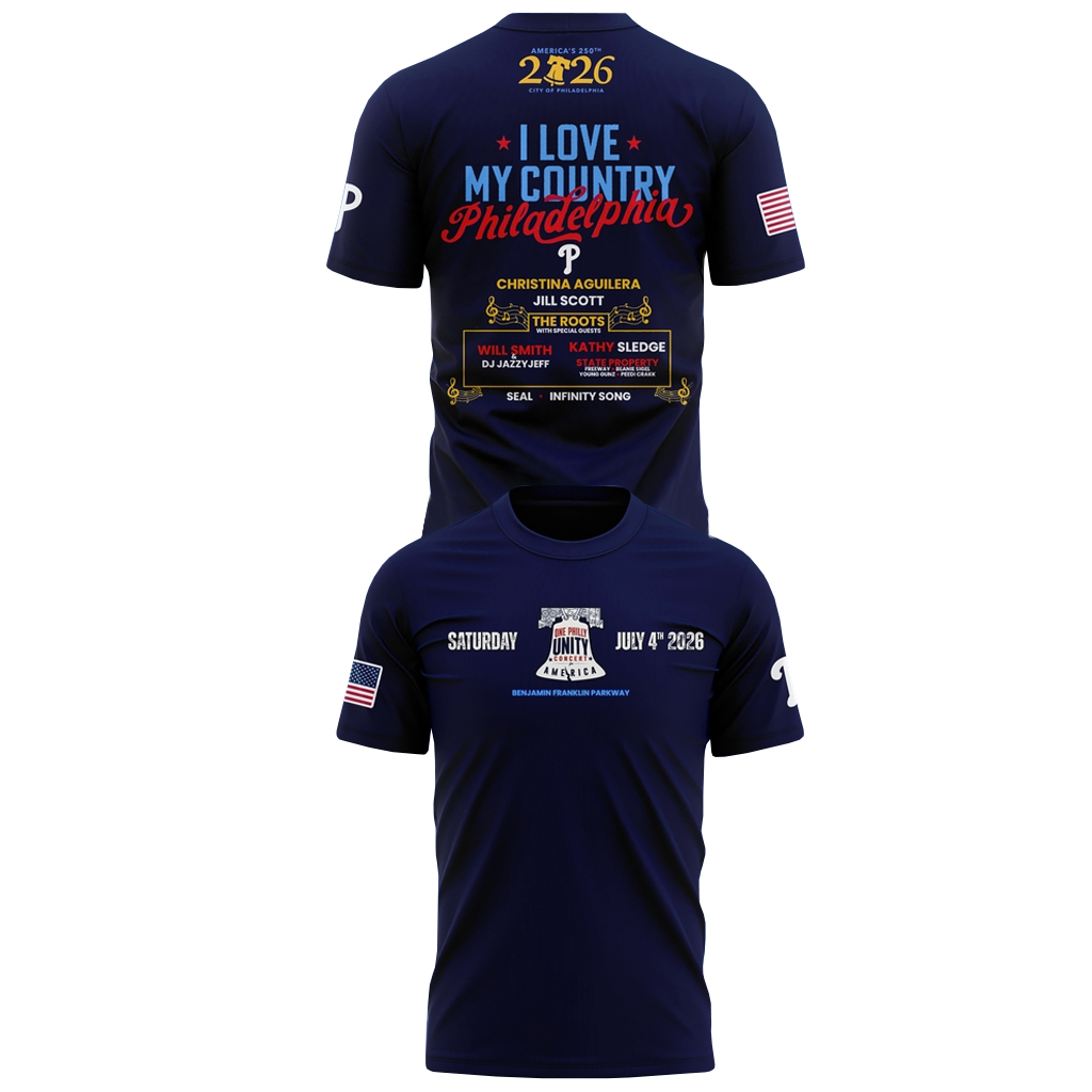 Unisex Philadelphia Phillies Celebrate America’s 250th Birthday in Philadelphia 2026 Graphic Navy Shirt for Baseball and Patriotic Fans 1 Unisex Philadelphia Phillies Celebrate America’s 250th Birthday in Philadelphia 2026 Graphic Navy Shirt for Baseball and Patriotic Fans