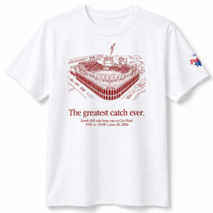 Unisex Philadelphia Phillies Derek Hill The Greatest Catch Ever Graphic Shirt for Baseball Fans