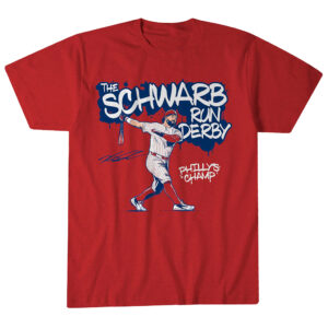 Unisex Philadelphia Phillies Kyle Schwarber Schwarb Run Derby Graphic Shirt for Baseball Fans