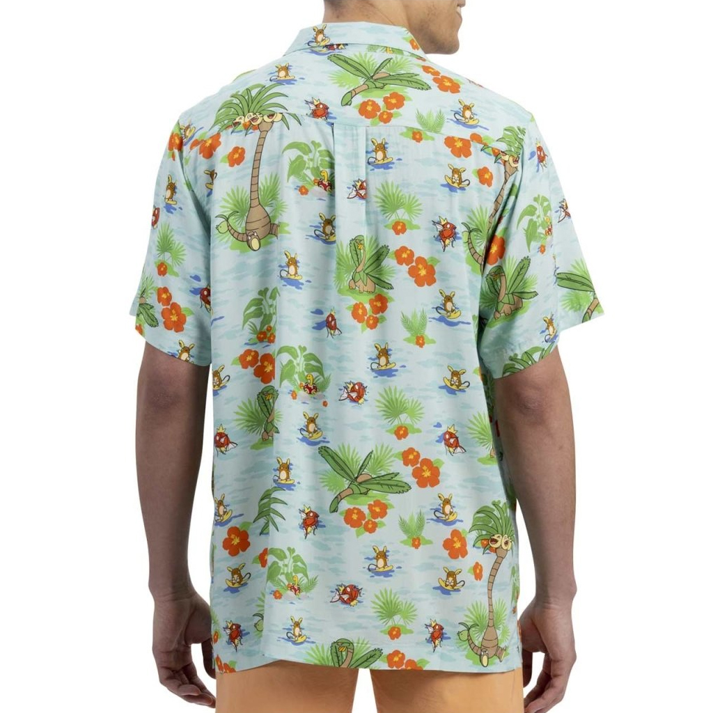 Unisex Pokémon Tropical Summer Surf Blossoms Hawaiian Shirt for Anime Fans 2 Unisex Pokémon Tropical Summer Surf Blossoms Hawaiian Shirt for Anime Fans - Image 2