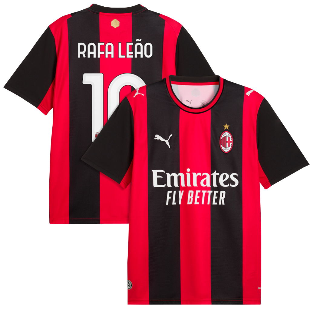 Unisex Rafael Leão AC Milan 2026-2027 Home Match Soccer Jersey for Soccer Fans 1 Unisex Rafael Leão AC Milan 2026-2027 Home Match Soccer Jersey for Soccer Fans