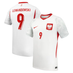 Unisex Robert Lewandowski Poland National Team 2026 Home Stadium Soccer Jersey for Soccer Fans