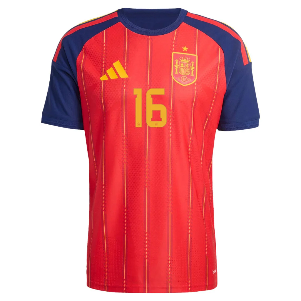 Unisex Rodri Spain National Team 2026 Home Stadium Soccer Jersey for Soccer Fans 2 Unisex Rodri Spain National Team 2026 Home Stadium Soccer Jersey for Soccer Fans - Image 2