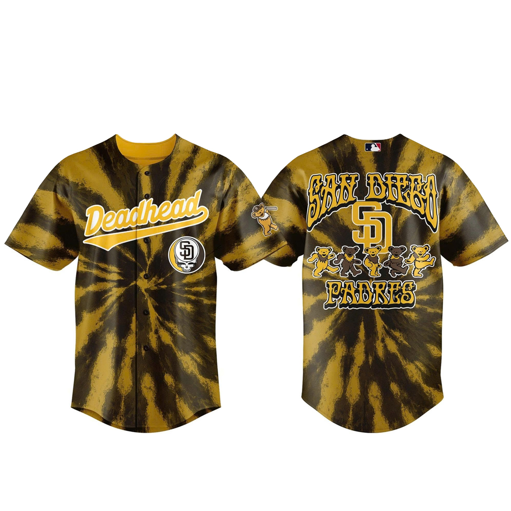 Unisex San Diego Padres 2026 Grateful Dead Night Baseball Jersey for Baseball Fans 1 Unisex San Diego Padres 2026 Grateful Dead Night Baseball Jersey for Baseball Fans