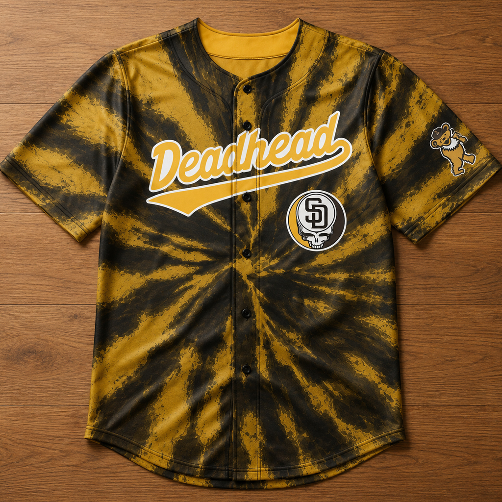Unisex San Diego Padres 2026 Grateful Dead Night Baseball Jersey for Baseball Fans 2 Unisex San Diego Padres 2026 Grateful Dead Night Baseball Jersey for Baseball Fans - Image 2