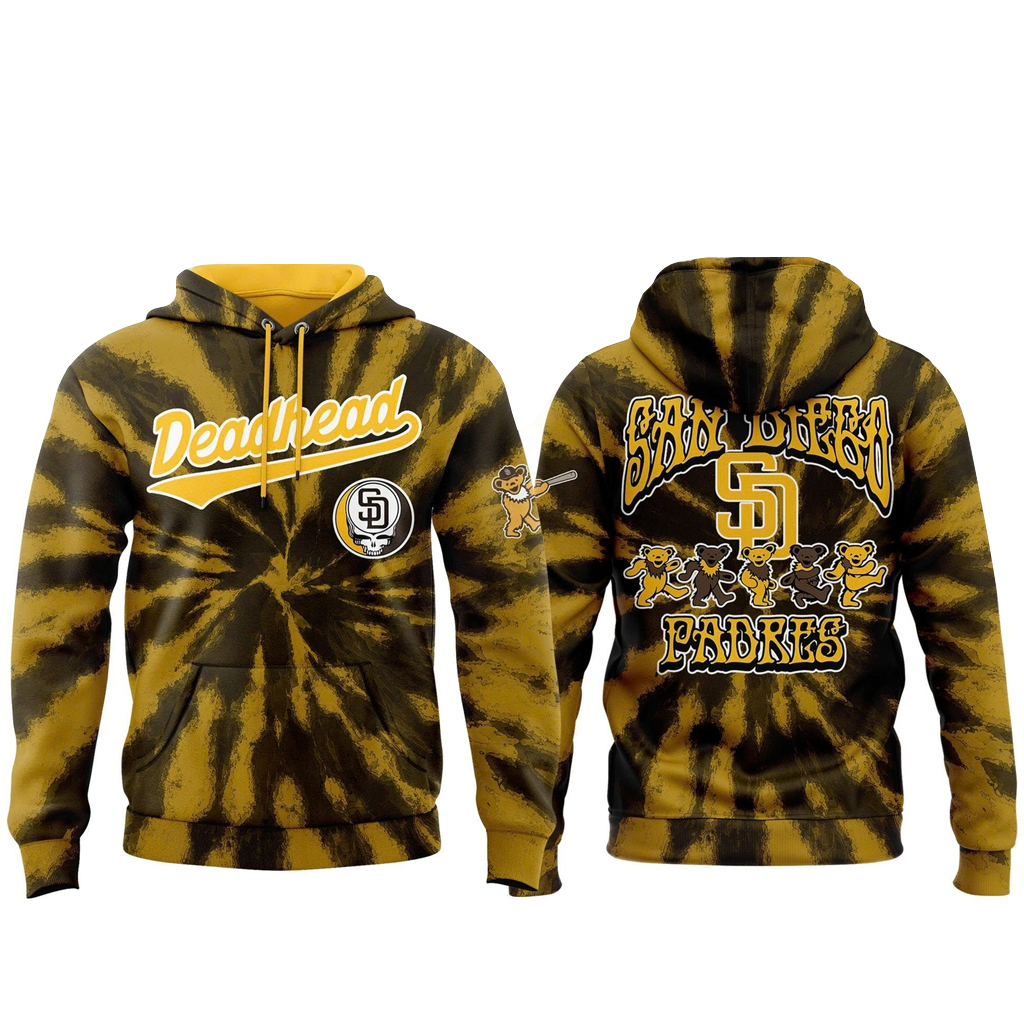 Unisex San Diego Padres 2026 Grateful Dead Night Hoodie for Baseball Fans 1 Unisex San Diego Padres 2026 Grateful Dead Night Hoodie for Baseball Fans
