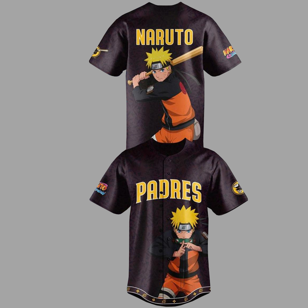 Unique Unisex San Diego Padres Naruto 2026 Ninja Night Baseball Jersey for Baseball and Animation Fans 5 Unique Unisex San Diego Padres Naruto 2026 Ninja Night Baseball Jersey for Baseball and Animation Fans
