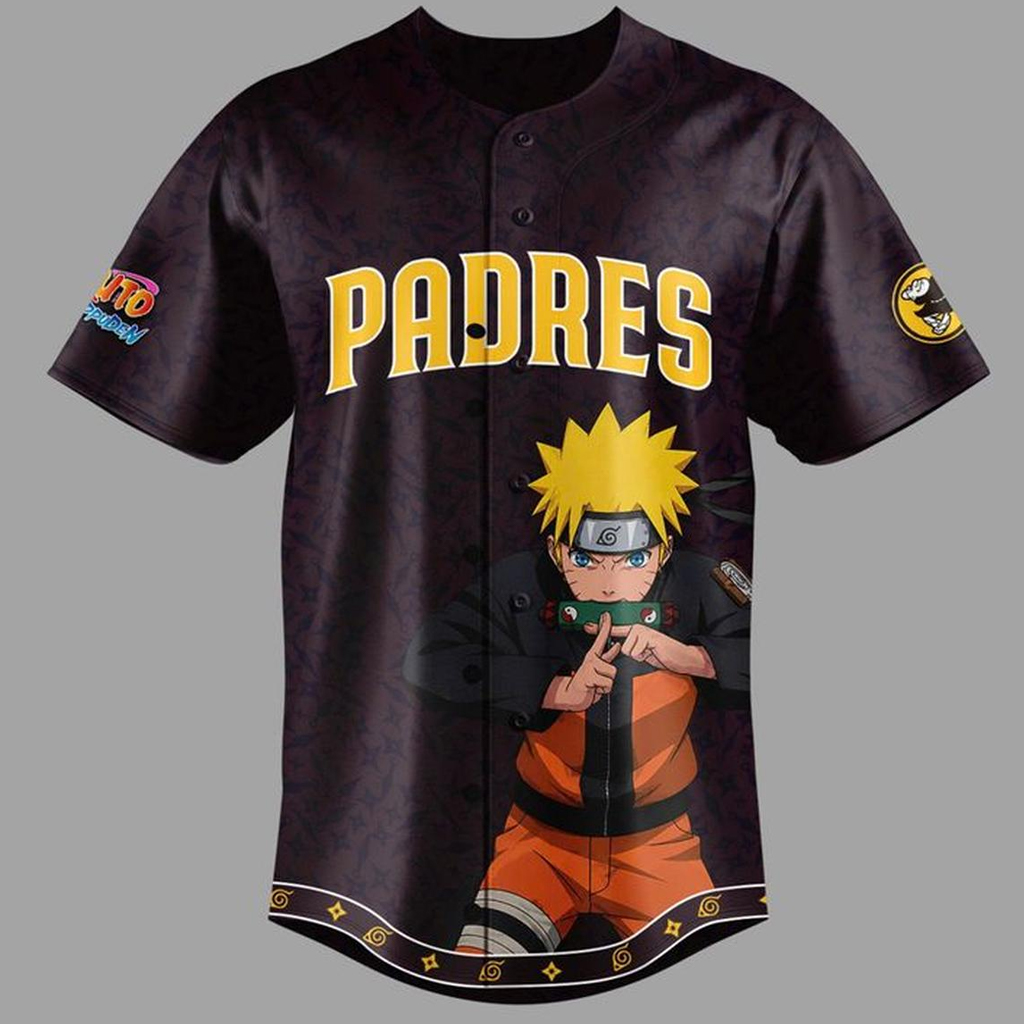 Unique Unisex San Diego Padres Naruto 2026 Ninja Night Baseball Jersey for Baseball and Animation Fans 2 Unique Unisex San Diego Padres Naruto 2026 Ninja Night Baseball Jersey for Baseball and Animation Fans