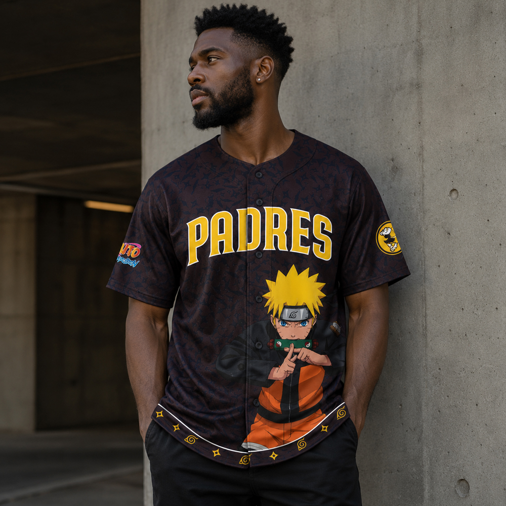 Unique Unisex San Diego Padres Naruto 2026 Ninja Night Baseball Jersey for Baseball and Animation Fans 4 Unique Unisex San Diego Padres Naruto 2026 Ninja Night Baseball Jersey for Baseball and Animation Fans