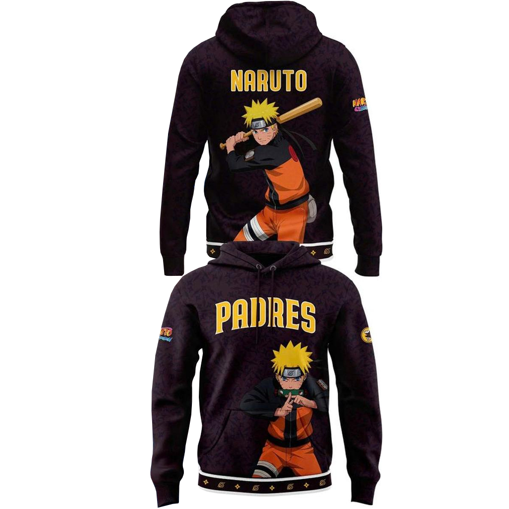 Unisex San Diego Padres x Naruto Night 2026 Graphic Shirt for Baseball and Animation Fans 2 Unisex San Diego Padres x Naruto Night 2026 Graphic Shirt for Baseball and Animation Fans - Image 2
