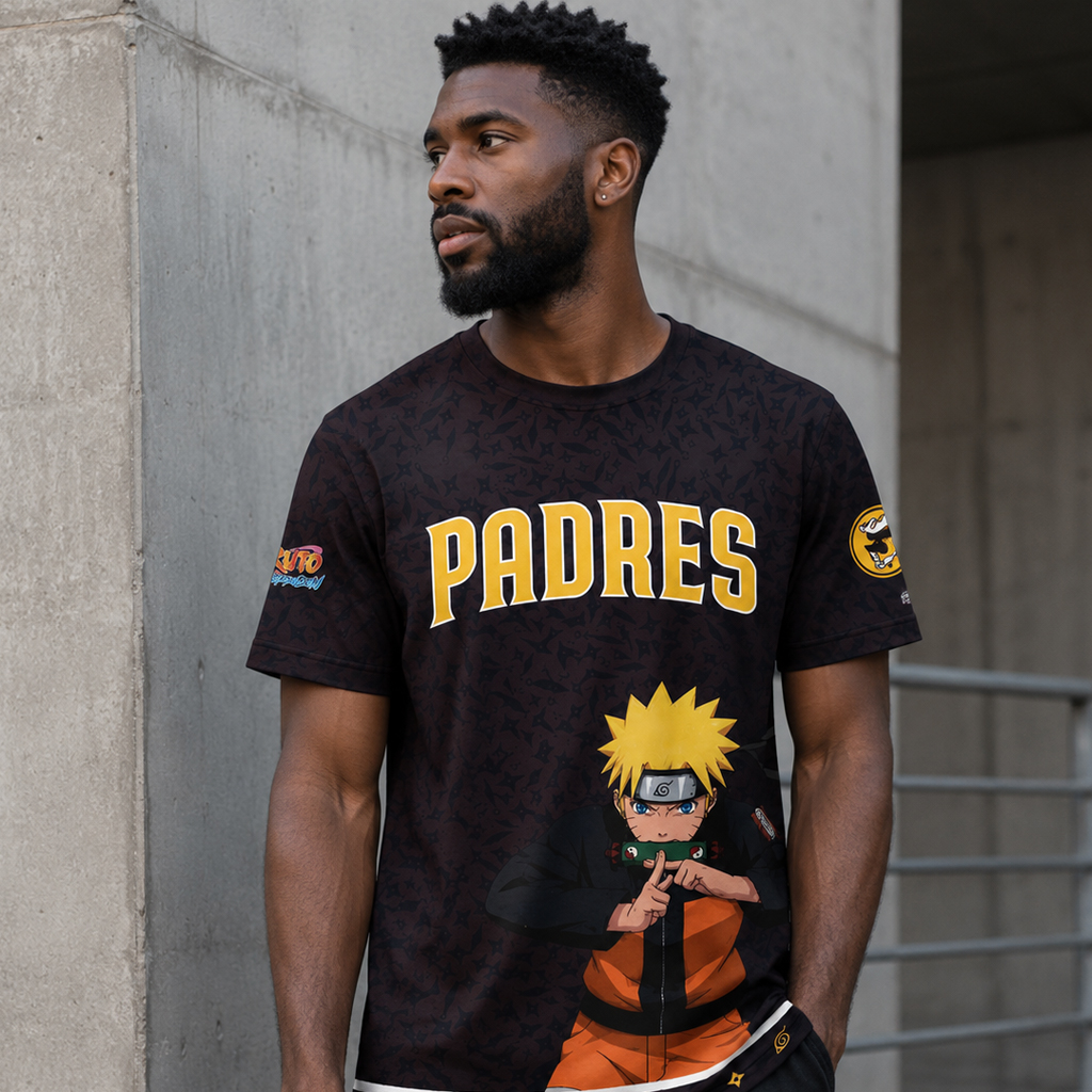 Unisex San Diego Padres x Naruto Night 2026 Graphic Shirt for Baseball and Animation Fans 4 Unisex San Diego Padres x Naruto Night 2026 Graphic Shirt for Baseball and Animation Fans - Image 4