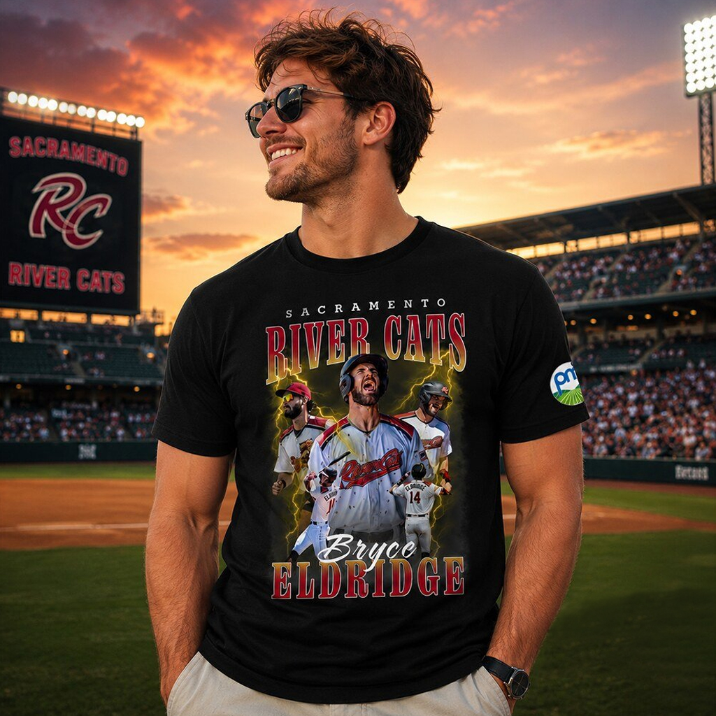 Unisex San Francisco Giants Bryce Eldridge Sacramento River Cats Graphic Shirt for Baseball Fans 3 Unisex San Francisco Giants Bryce Eldridge Sacramento River Cats Graphic Shirt for Baseball Fans - Image 3