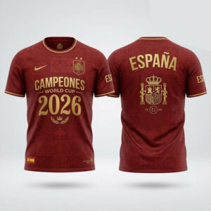 Unisex Spain 2026 Football Champions España Graphic Shirt for Soccer Fans