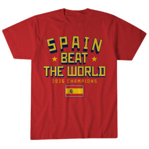 Unisex Spain Beat The World Graphic Shirt for Soccer Fans