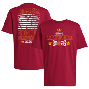 Unisex Spain National Team 2026 World Cup Champions Somos Campeones Graphic Shirt for Soccer Fans