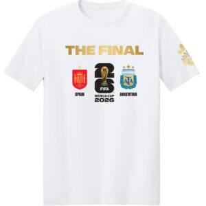 Unisex Spain Vs Argentina The Final Matchup World Cup 2026 Graphic Shirt for Soccer Fans