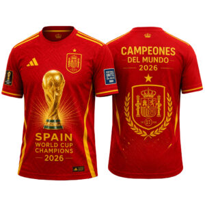 Unisex Spain World Cup 2026 Champions Campeones Del Mundo Graphic Shirt for Soccer Fans