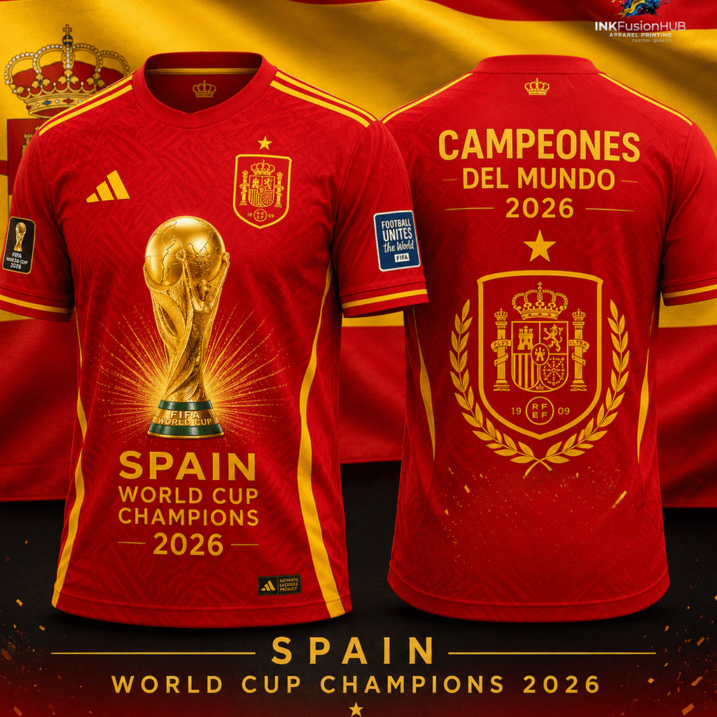 Unisex Spain World Cup 2026 Champions Campeones Del Mundo Graphic Shirt for Soccer Fans 2 Unisex Spain World Cup 2026 Champions Campeones Del Mundo Graphic Shirt for Soccer Fans