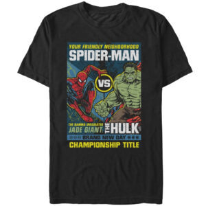Unisex Spider-Man Brand New Day Men's Championship Title Graphic Shirt for Movie Fans