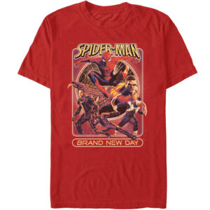 Unisex Spider-Man Brand New Day Movie Poster Graphic Shirt for Movie Fans