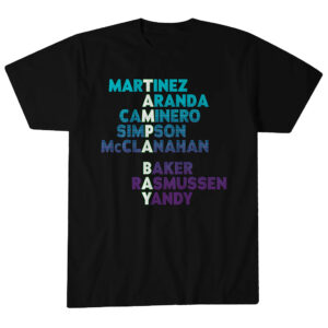Unisex Tampa Bay Baseball Names 2026 Graphic Shirt for Baseball Fans