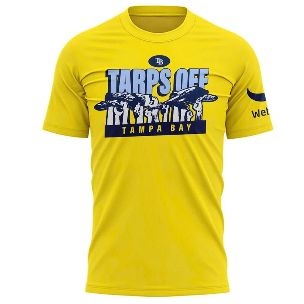 Unisex Tampa Bay Rays 2026 Tarps Off Graphic Shirt for Baseball Fans 2 Unisex Tampa Bay Rays 2026 Tarps Off Graphic Shirt for Baseball Fans - Image 2