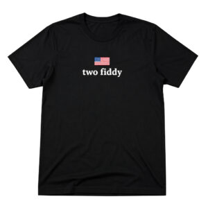 Unisex Two Fiddy 250th Anniversary Fourth of July Patriotic Graphic Shirt for Patriotic Fans