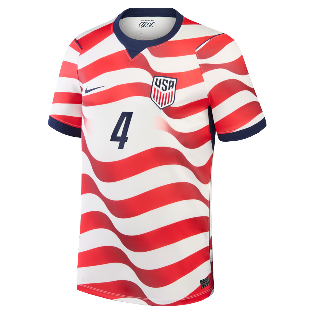 Unisex Tyler Adams USMNT 2026 Home Stadium Soccer Jersey for Soccer Fans 2 Unisex Tyler Adams USMNT 2026 Home Stadium Soccer Jersey for Soccer Fans - Image 2