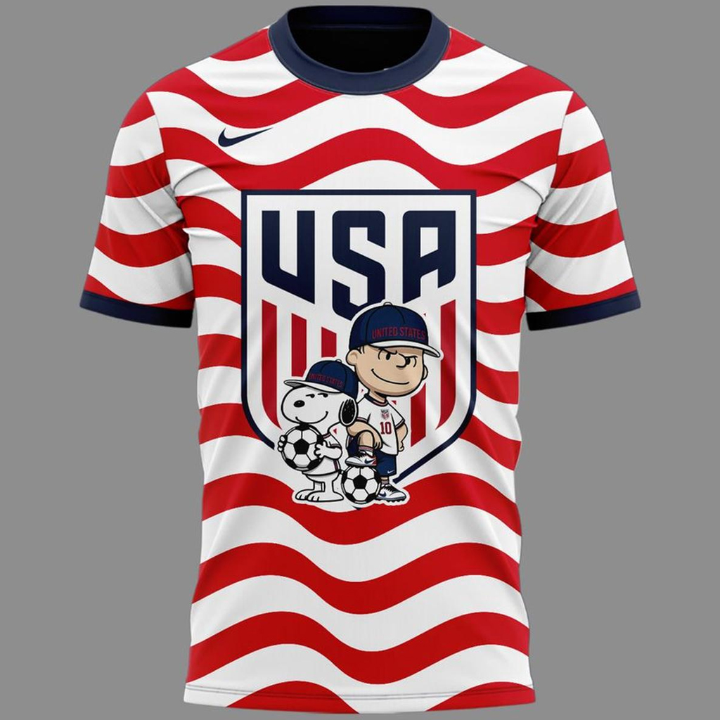 Unisex U.S. Soccer x Peanuts Snoopy 2026 Graphic Shirt for Soccer Fans 2 Unisex U.S. Soccer x Peanuts Snoopy 2026 Graphic Shirt for Soccer Fans - Image 2