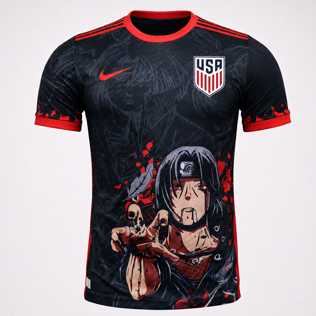 Unisex USA Soccer Team x Itachi 2026 Soccer Jersey for Soccer and Animation Fans 1 Unisex USA Soccer Team x Itachi 2026 Soccer Jersey for Soccer and Animation Fans