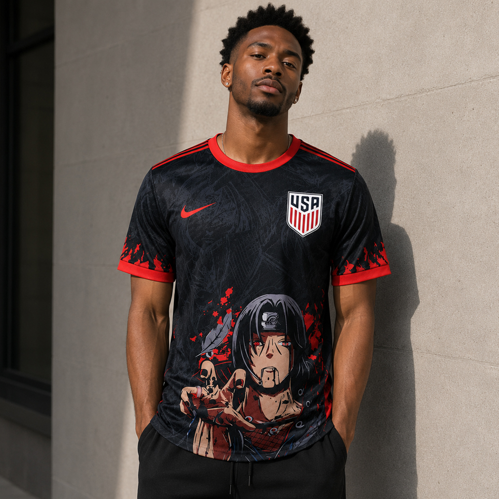 Unisex USA Soccer Team x Itachi 2026 Soccer Jersey for Soccer and Animation Fans 3 Unisex USA Soccer Team x Itachi 2026 Soccer Jersey for Soccer and Animation Fans - Image 3