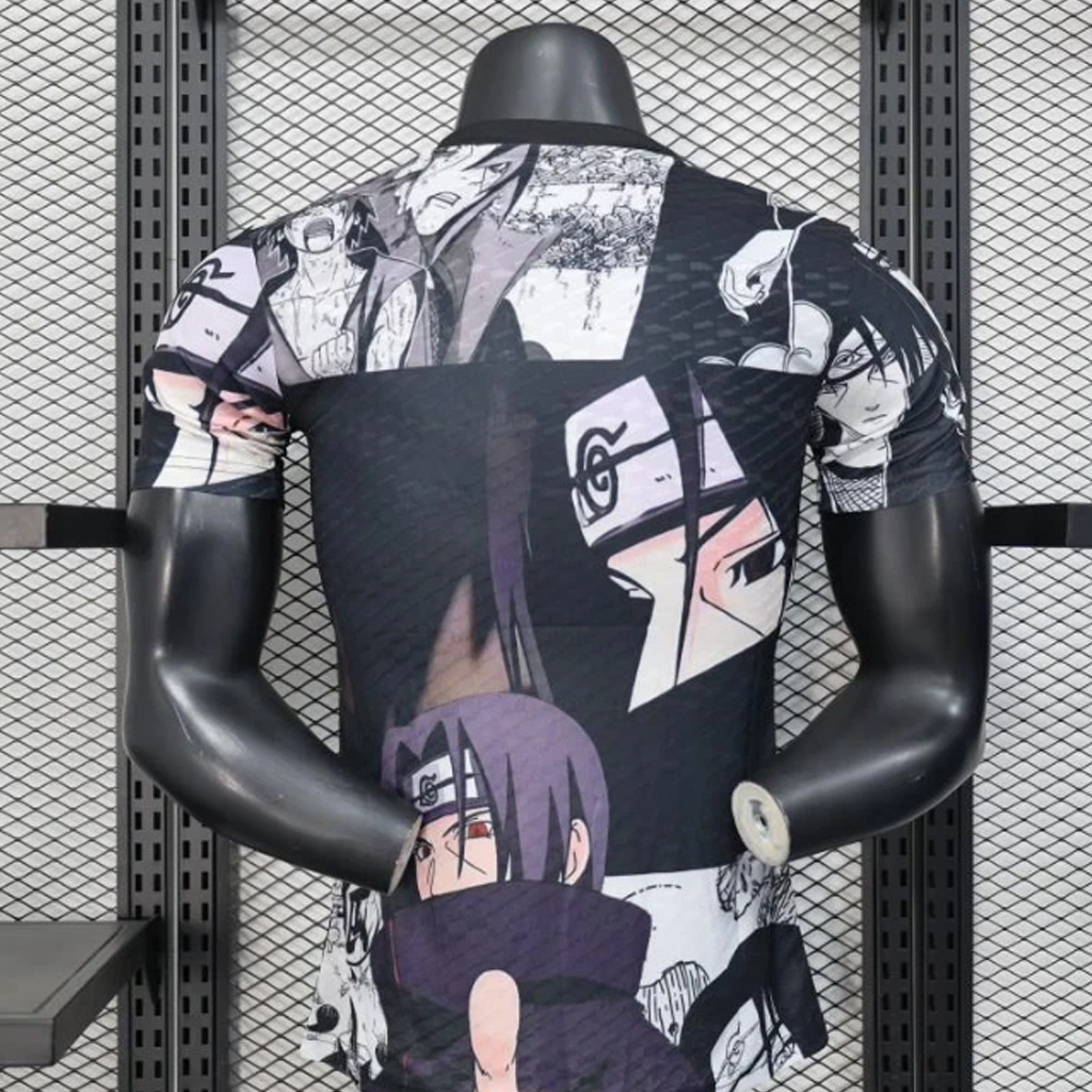 Unisex USA Soccer Team x Itachi Black White Soccer Jersey for Soccer and Animation Fans 2 Unisex USA Soccer Team x Itachi Black White Soccer Jersey for Soccer and Animation Fans - Image 2