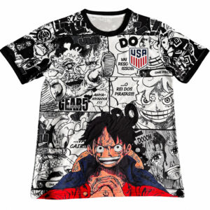Unisex USA Soccer Team x One Piece Soccer Jersey for Soccer and Animation Fans