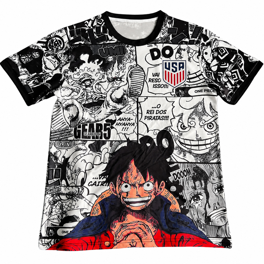 Unisex USA Soccer Team x One Piece Soccer Jersey for Soccer and Animation Fans 1 Unisex USA Soccer Team x One Piece Soccer Jersey for Soccer and Animation Fans