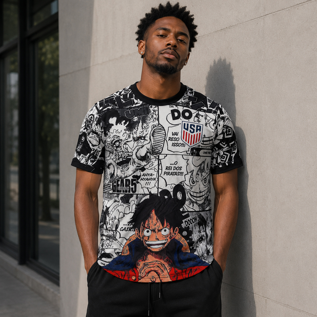 Unisex USA Soccer Team x One Piece Soccer Jersey for Soccer and Animation Fans 2 Unisex USA Soccer Team x One Piece Soccer Jersey for Soccer and Animation Fans - Image 2