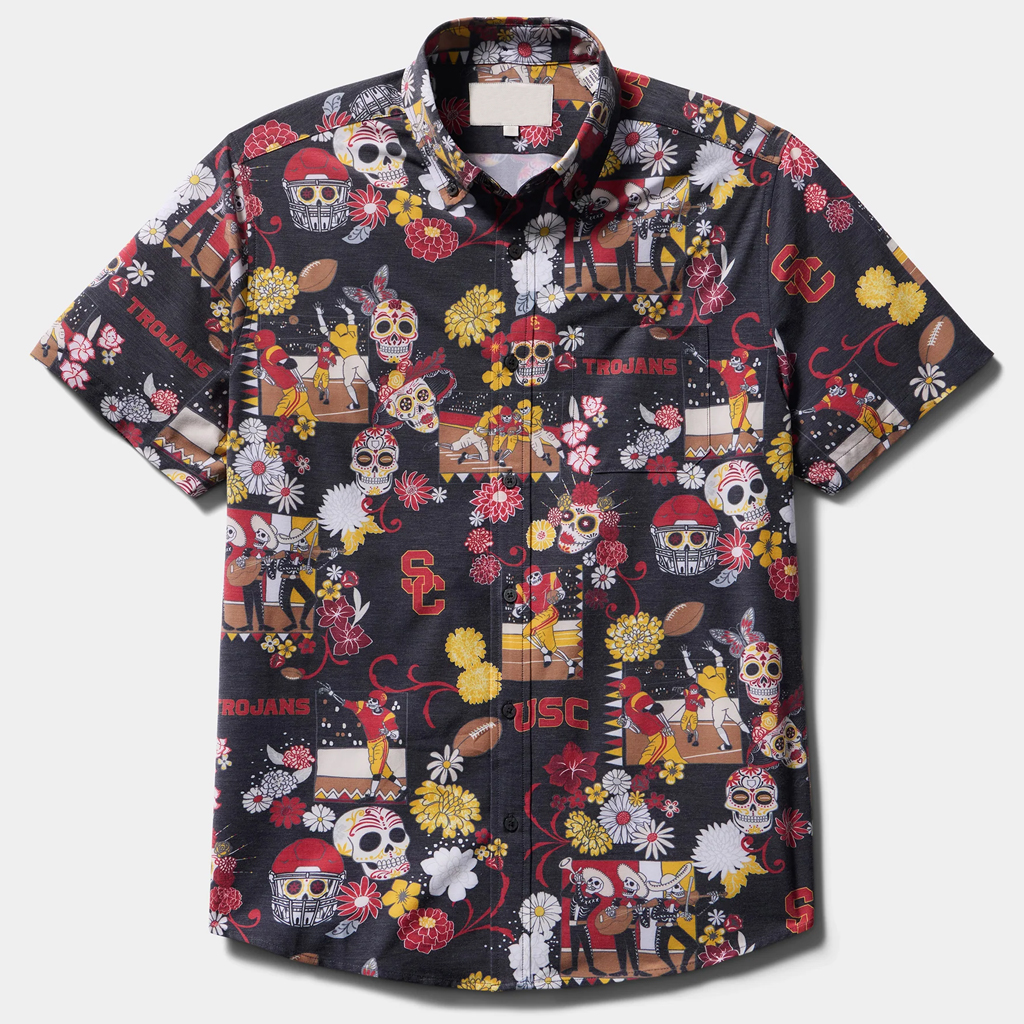 Unisex University of Southern California Día de los Muertos Performance 2026 Hawaiian Shirt for College Fans 1 Unisex University of Southern California Día de los Muertos Performance 2026 Hawaiian Shirt for College Fans