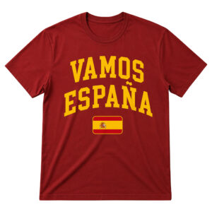 Unisex Vamos Espana Flag Spanish National Pride Graphic Shirt for Soccer Fans