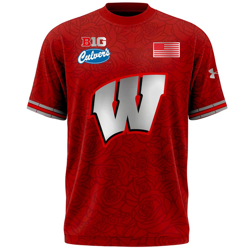 Unisex Wisconsin Badgers 2026 Lambeau Field Graphic Shirt for Football Fans 2 Unisex Wisconsin Badgers 2026 Lambeau Field Graphic Shirt for Football Fans - Image 2