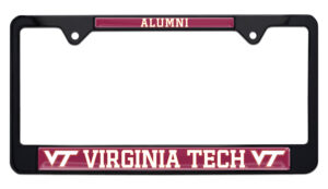 Virginia Tech Alumni Black 2026 License Plate Frame
