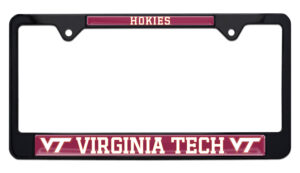Virginia Tech Hokies Black 2026 License Plate Frame