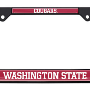 Washington State Cougars Black 2026 License Plate Frame