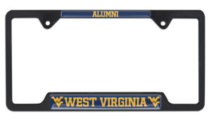 West Virginia University Alumni Black 2026 License Plate Frame