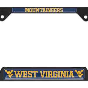 West Virginia University Mountaineers Black 2026 License Plate Frame
