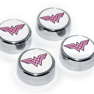 Wonder Woman 2026 License Plate Frame Screw Caps