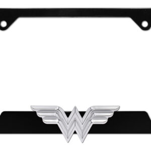 Wonder Woman Black Open Corners 2026 License Plate Frame