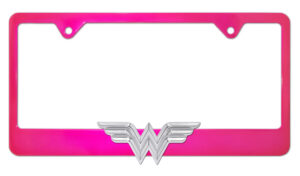 Wonder Woman Pink 2026 License Plate Frame